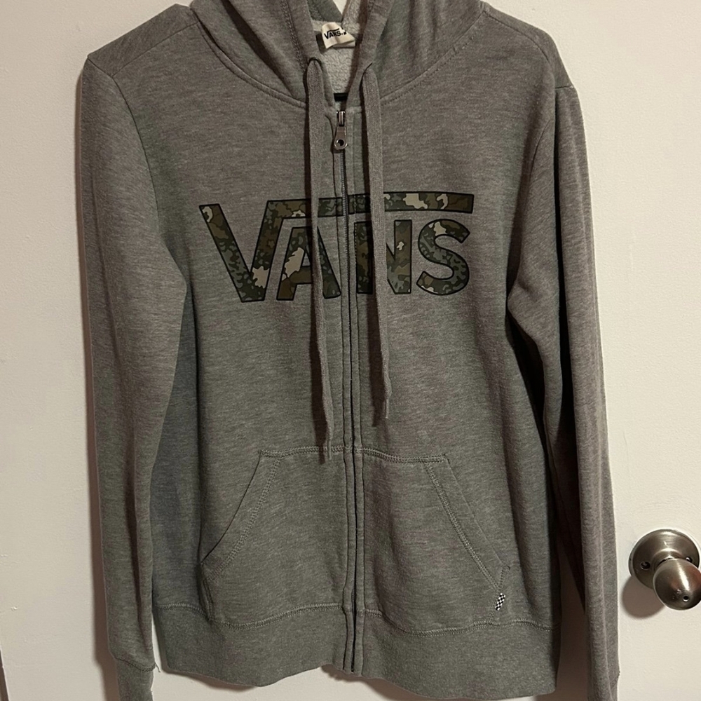 Vans Gray Zip-Up Hoodie